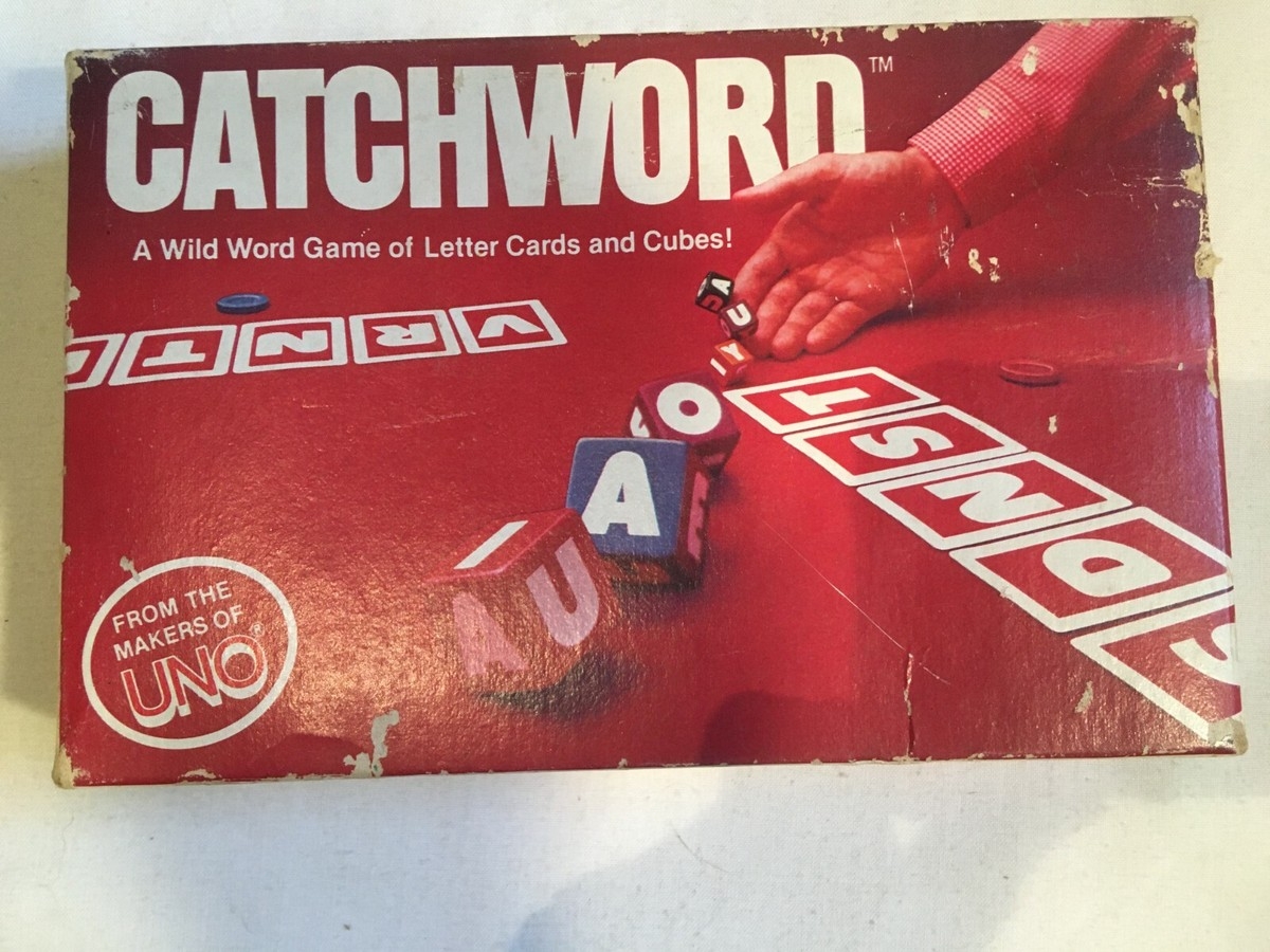 CATCHWORD Letter Cards CUBES Vintage 1982 CATCH WORD Word Game EBay