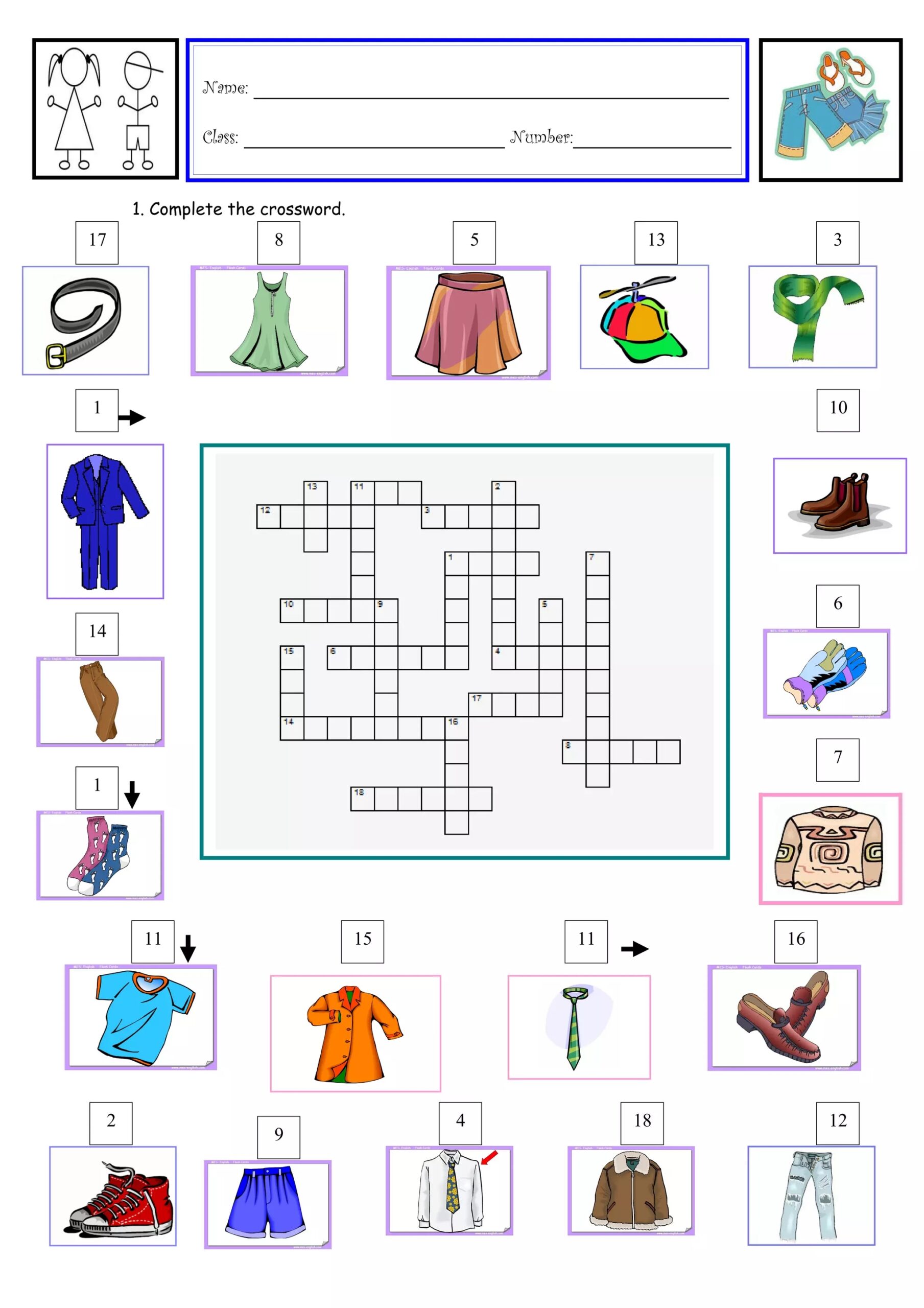 line of clothing crossword clue