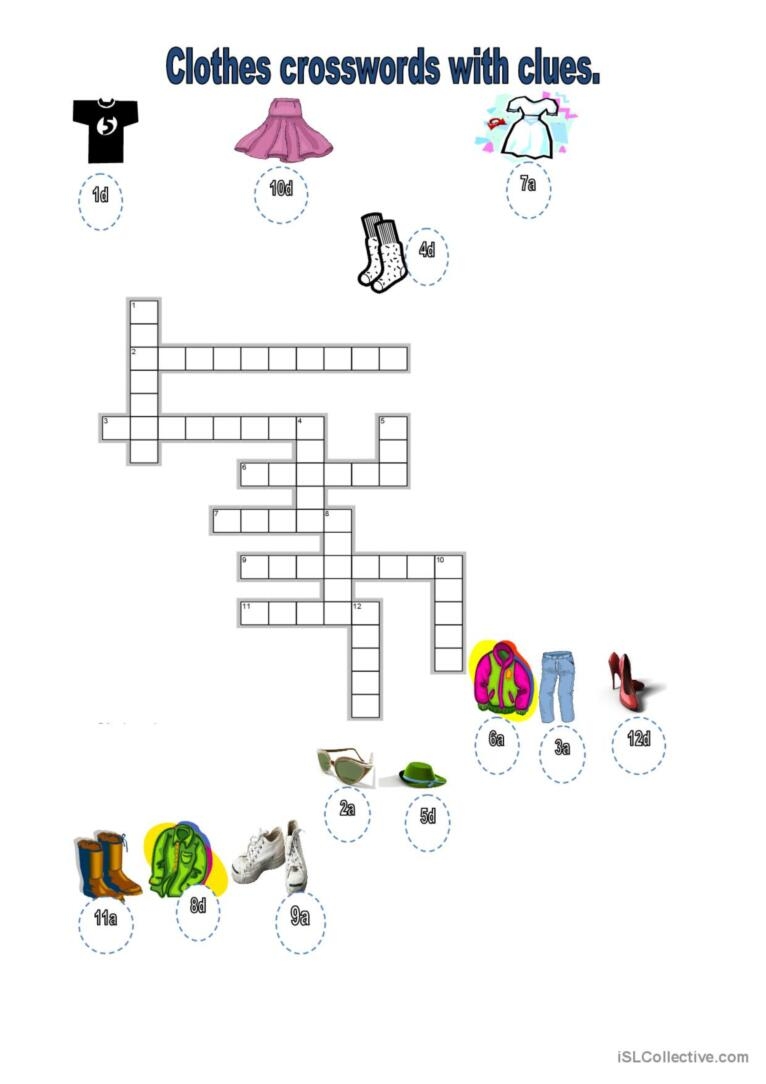 clothes line crossword clue