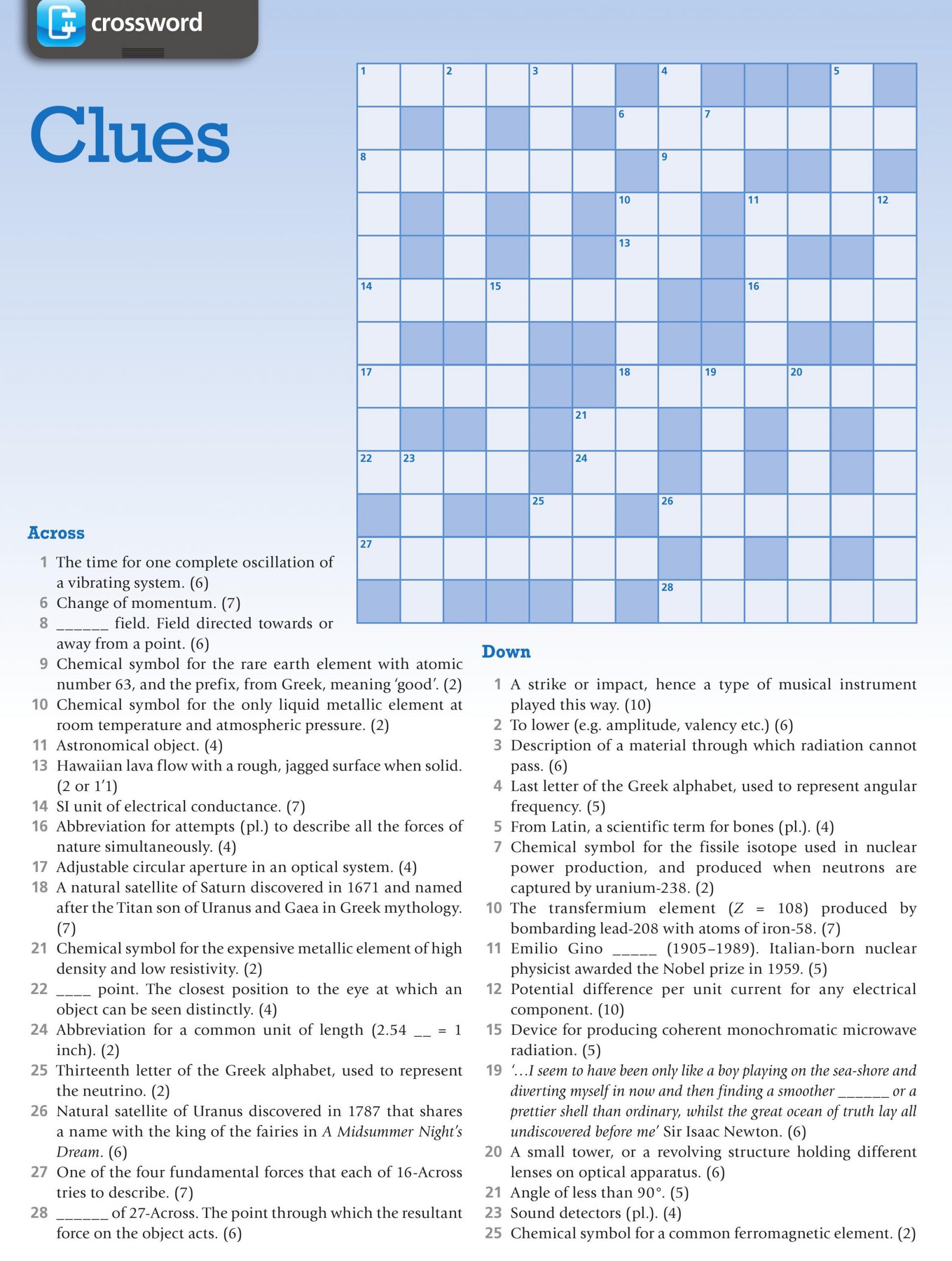 astronomical unit crossword clue