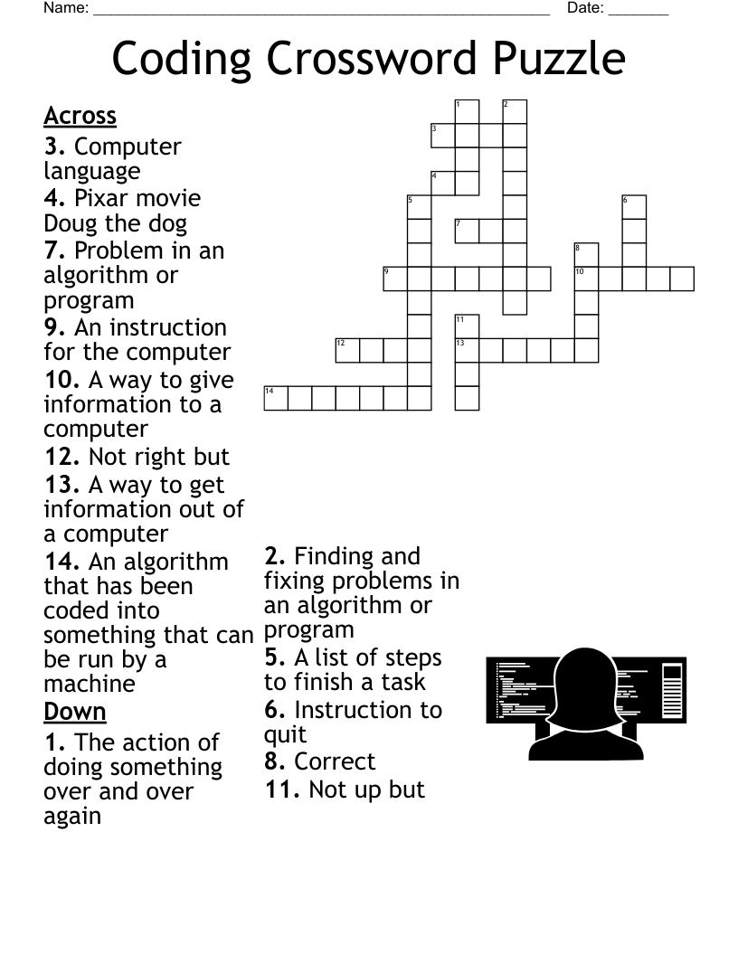 Coding Crossword Puzzle WordMint