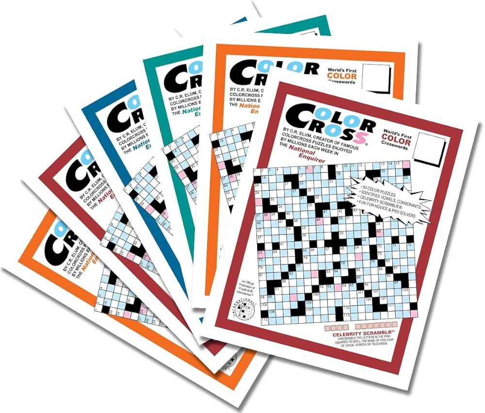 ColorCross Crosswords By Puzzle Buffs 6 For 36 Scrambl Gram Inc 9798988638117 Amazon Books ColorCross Crosswords By Puzzle Buffs 6 For 36 Scrambl Gram Inc 9798988638117 Amazon Books
