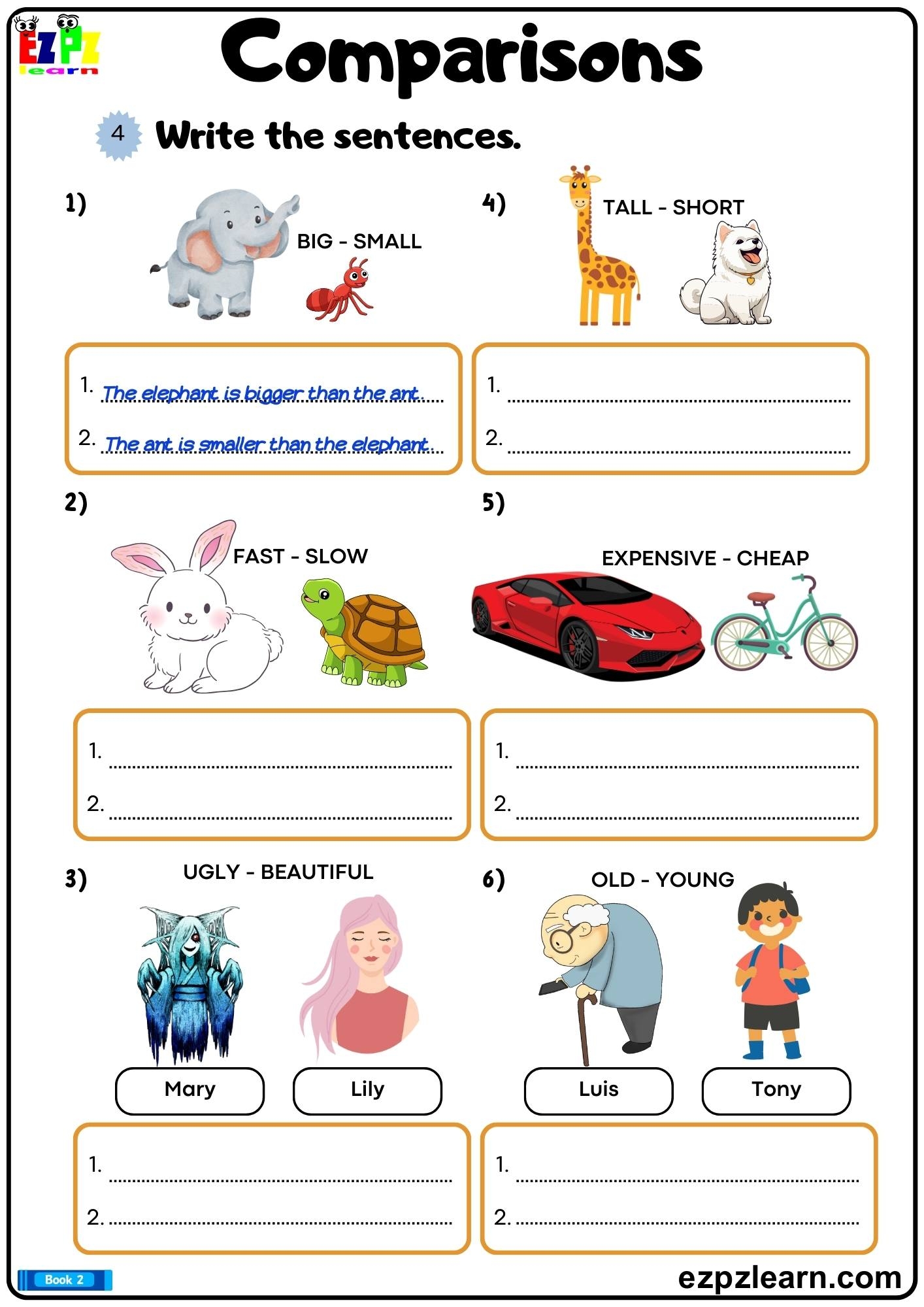 comparative and superlative worksheets comparative and superlative worksheets