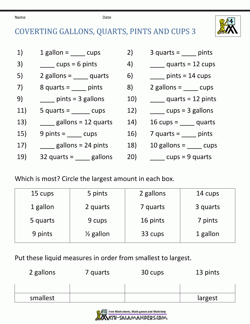 Converting Customary Units