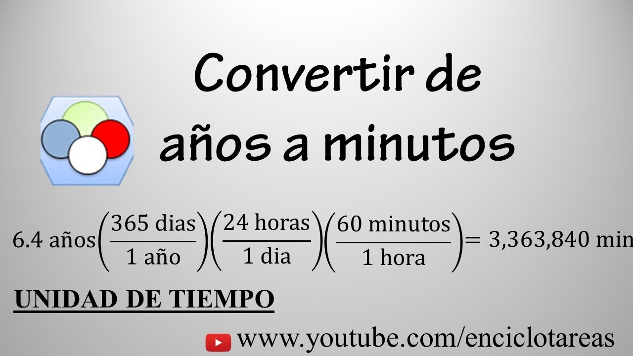 Convertir De A os A Minutos De Manera Facil YouTube
