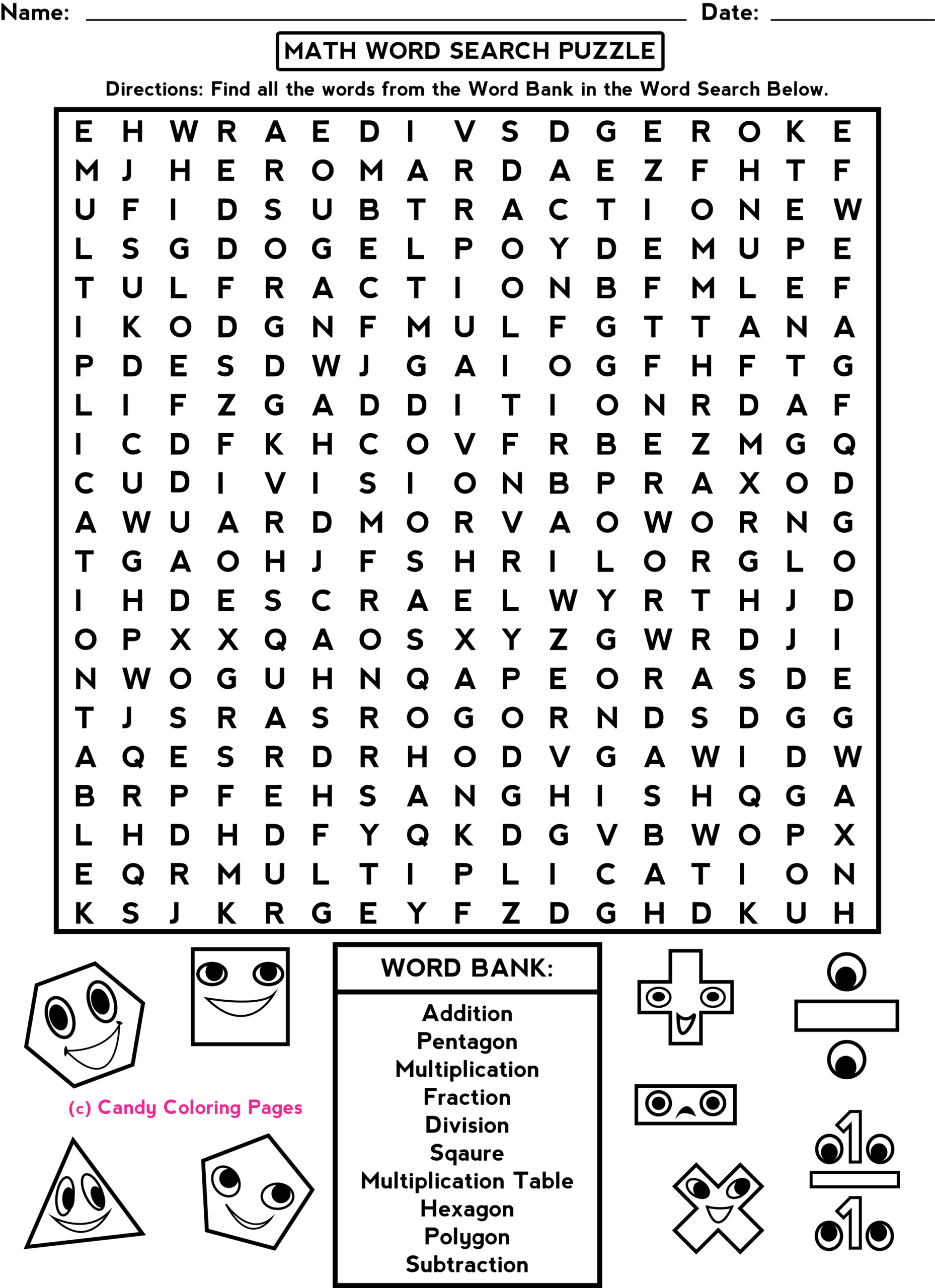 Cool Math Games For Kids Penny Candy Math Worksheets Worksheets Library