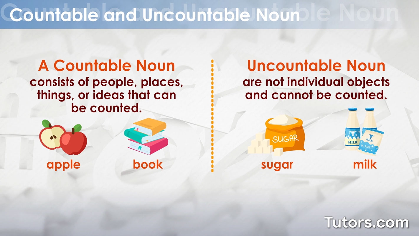Countable And Uncountable Nouns Rules And Examples