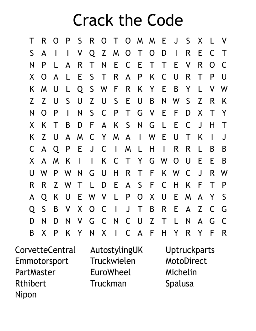 Crack The Code Word Search WordMint Crack The Code Word Search WordMint