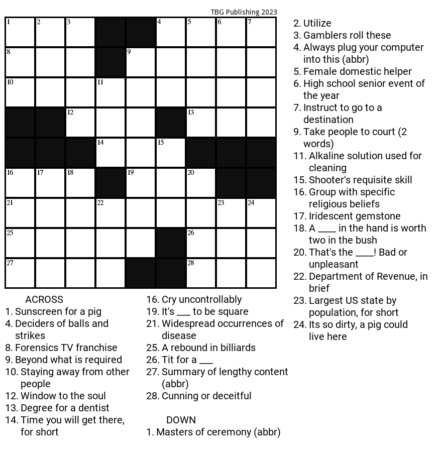 with skill crossword clue