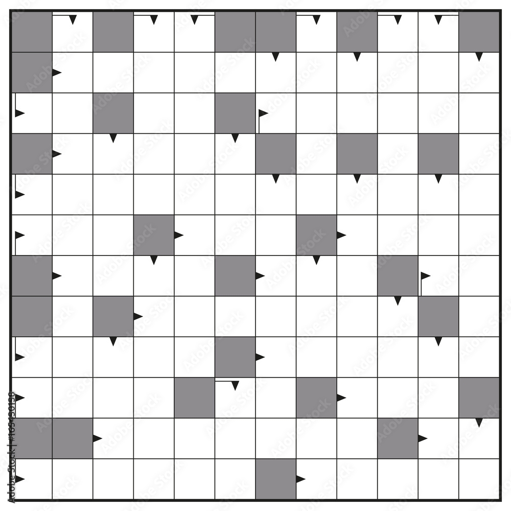 crossword puzzle blank template