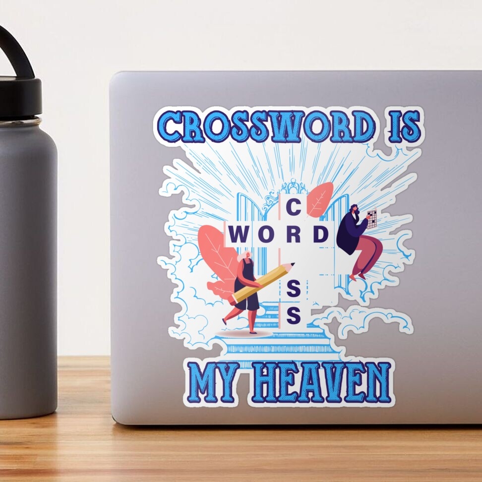 Crossword Heaven Sticker For Sale By VicetTees Redbubble
