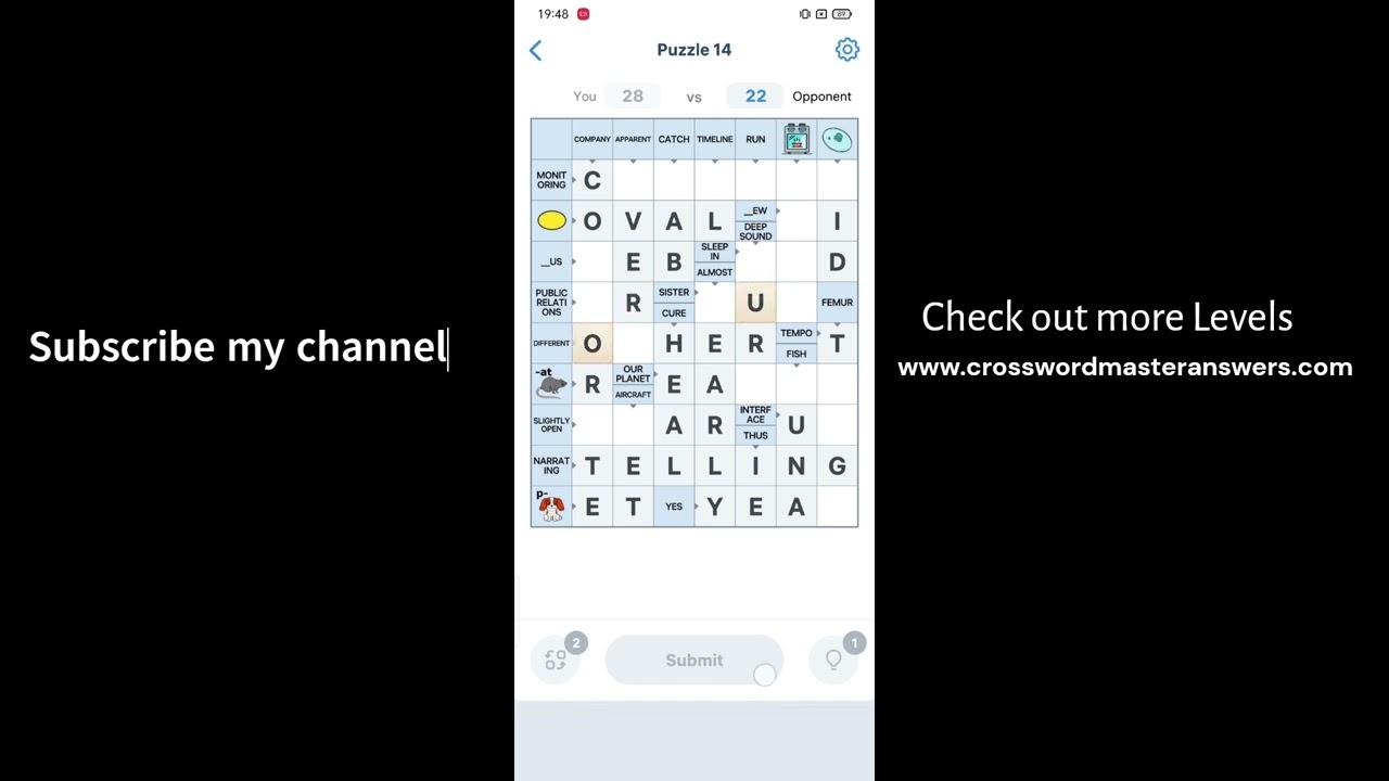 Crossword Master Level 14 Answers Crossword Master Puzzle 14 YouTube