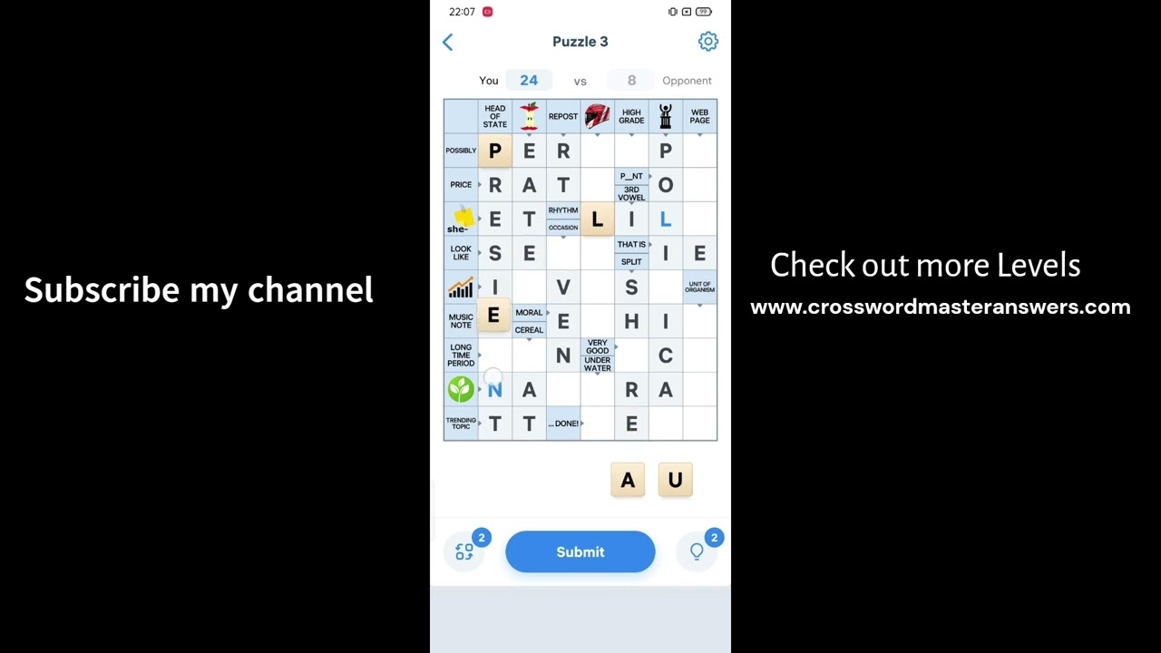 Crossword Master Level 3 Answers Crossword Master Puzzle 3 YouTube
