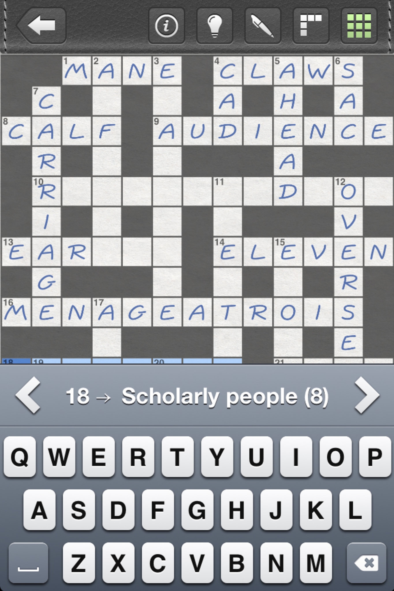 Crossword Puzzle Apps Need No Eraser App Smart The New York Times