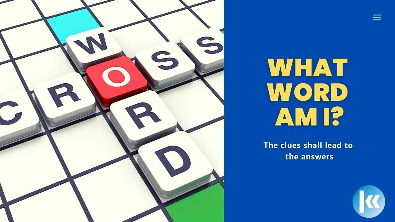 Crossword Puzzle What Word Am I Kofa Study