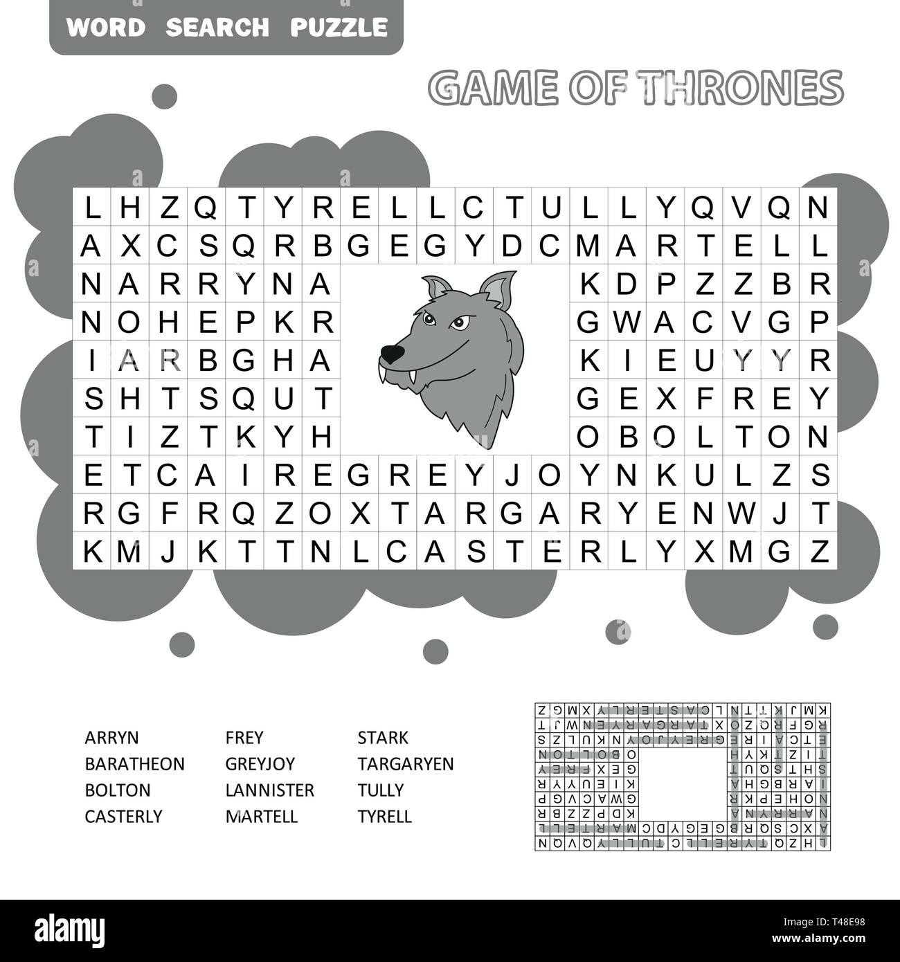 stark game of thrones crossword