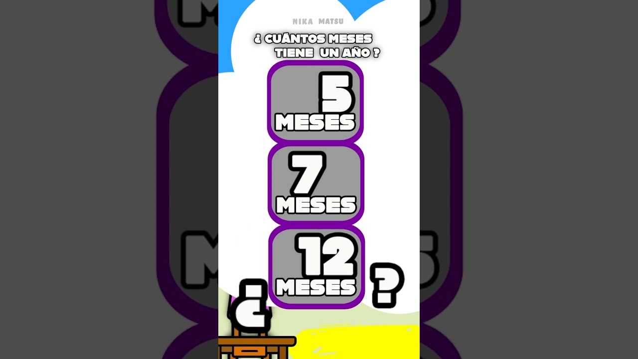 Cu ntos Meses Tiene Un A o Descubrilo Aqu losmesesdela o youtubeshorts NikayMatsu YouTube