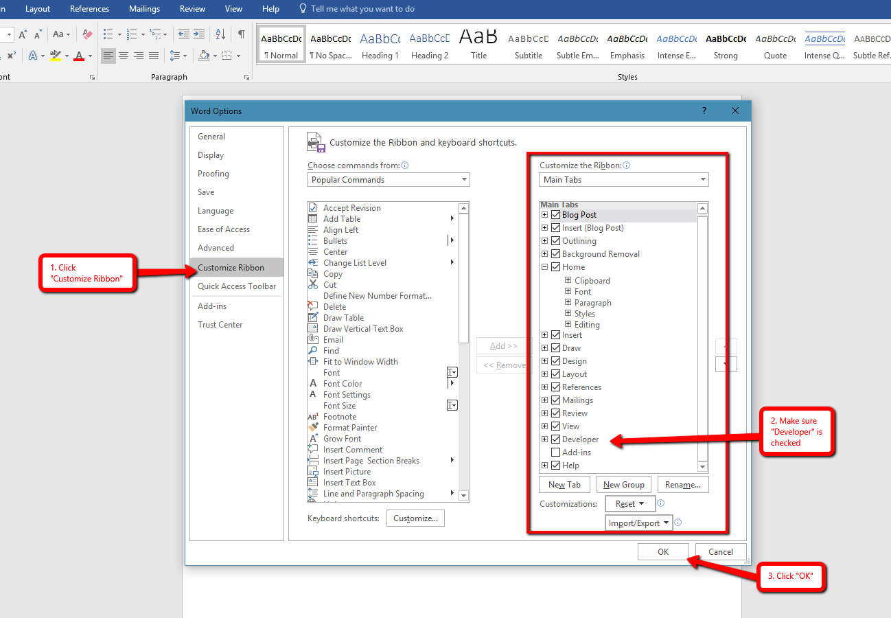 how do i make check boxes in word