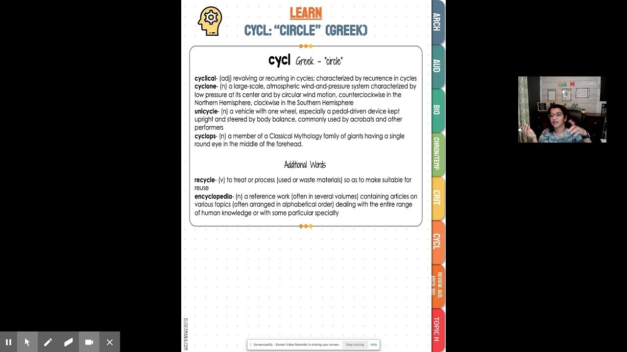 Cycl Root Word Learning YouTube