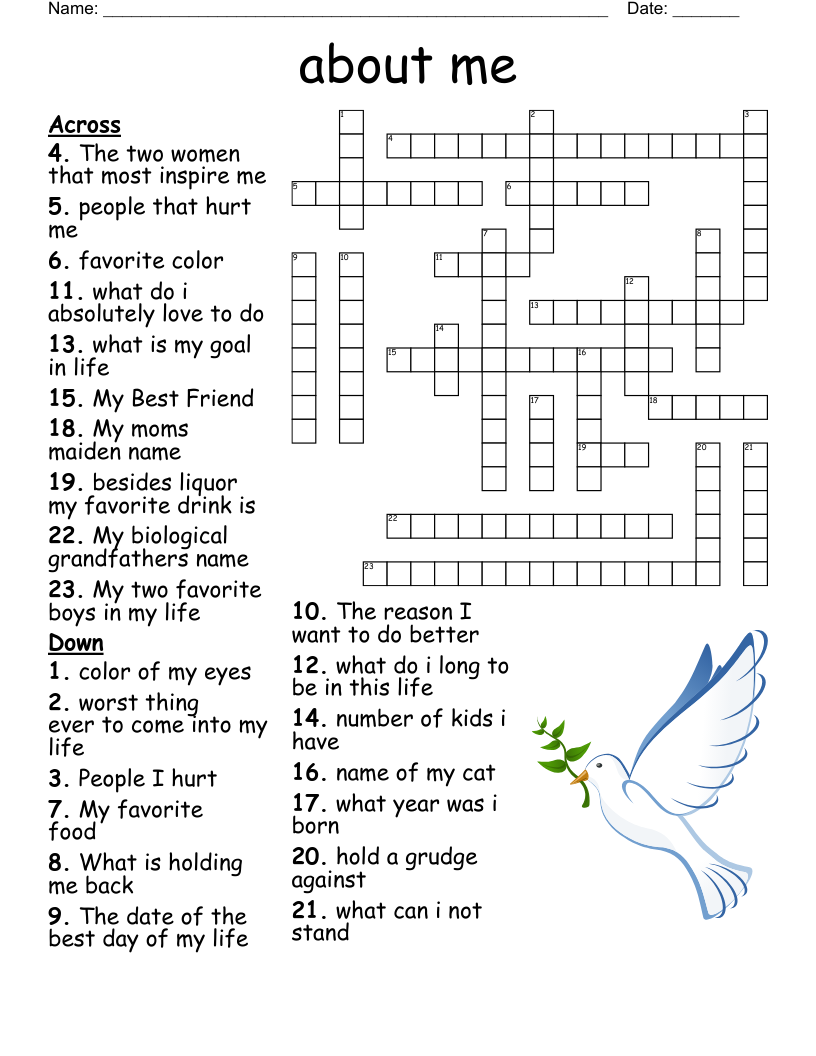 Date Night Crossword WordMint