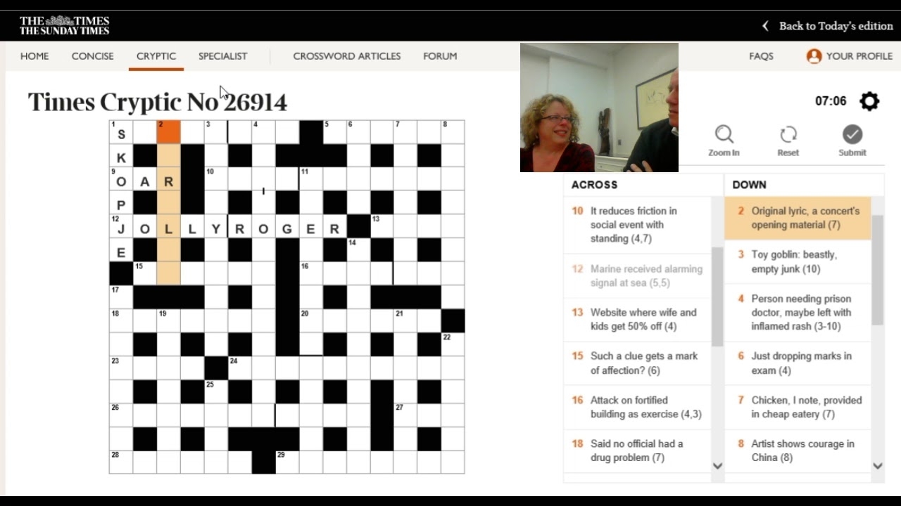 Deb Mark Solve The Times Crossword 21st December YouTube