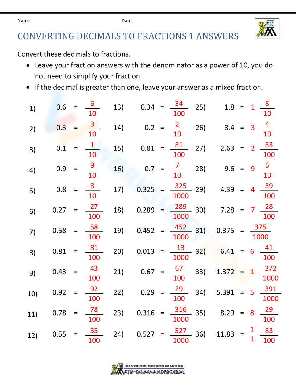 Decimal Fraction Worksheet Collection For Teaching Learning Worksheets Library Decimal Fraction Worksheet Collection For Teaching Learning Worksheets Library