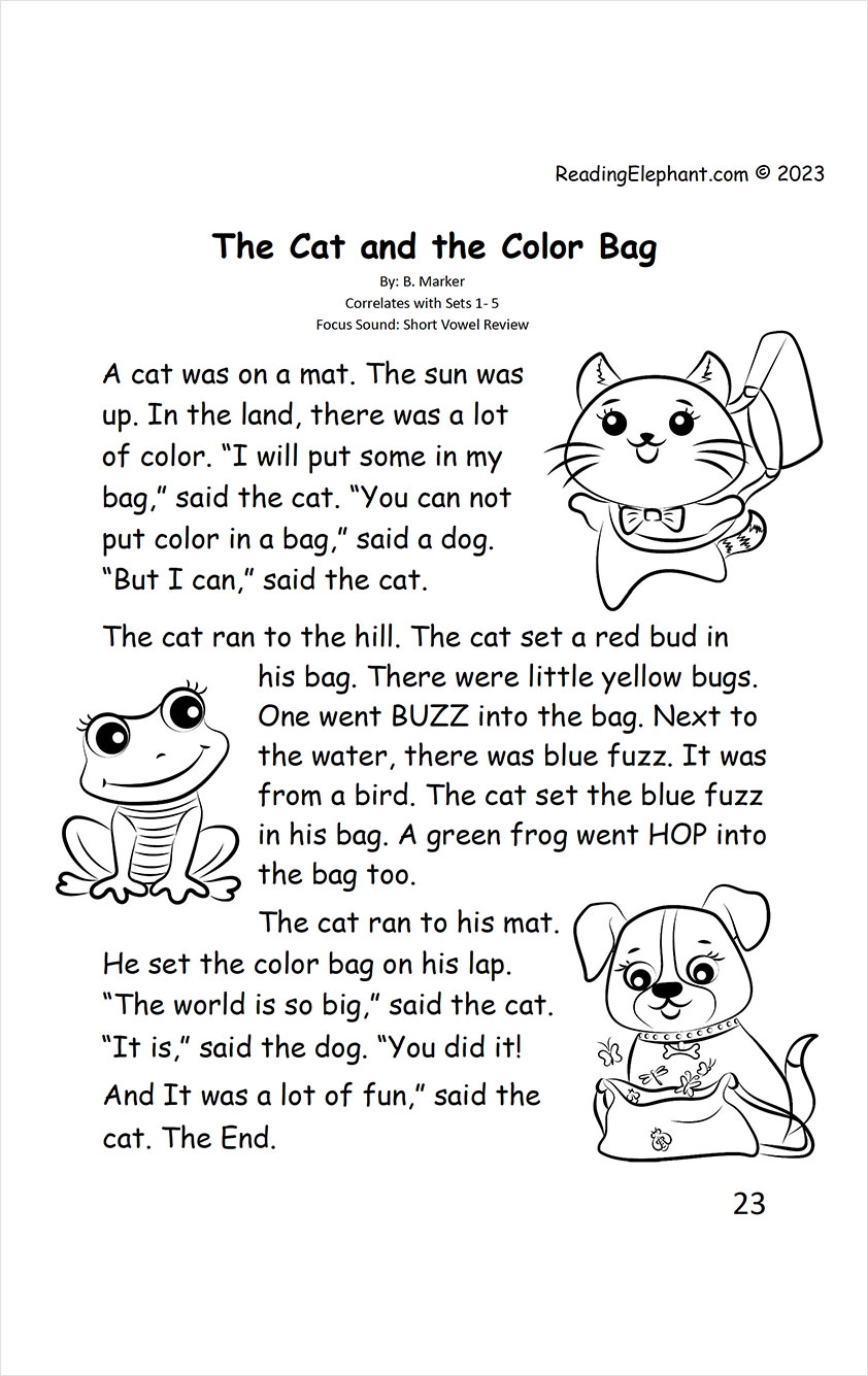 Decodable Books 10 Extra Stories For Short Vowels Reading Elephant