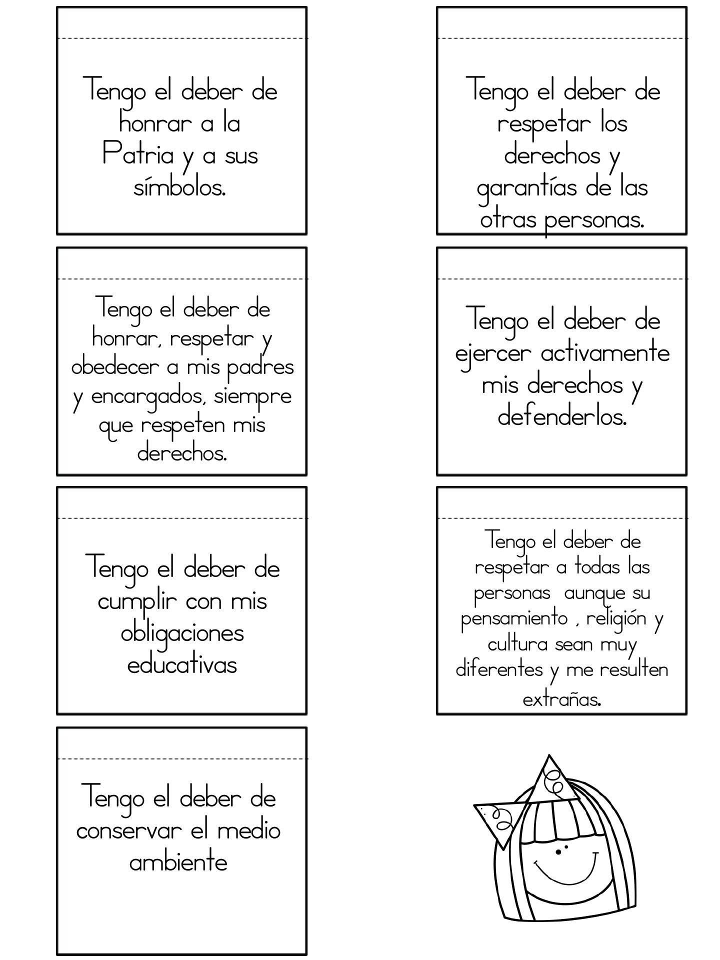 los deberes y derechos de los niños