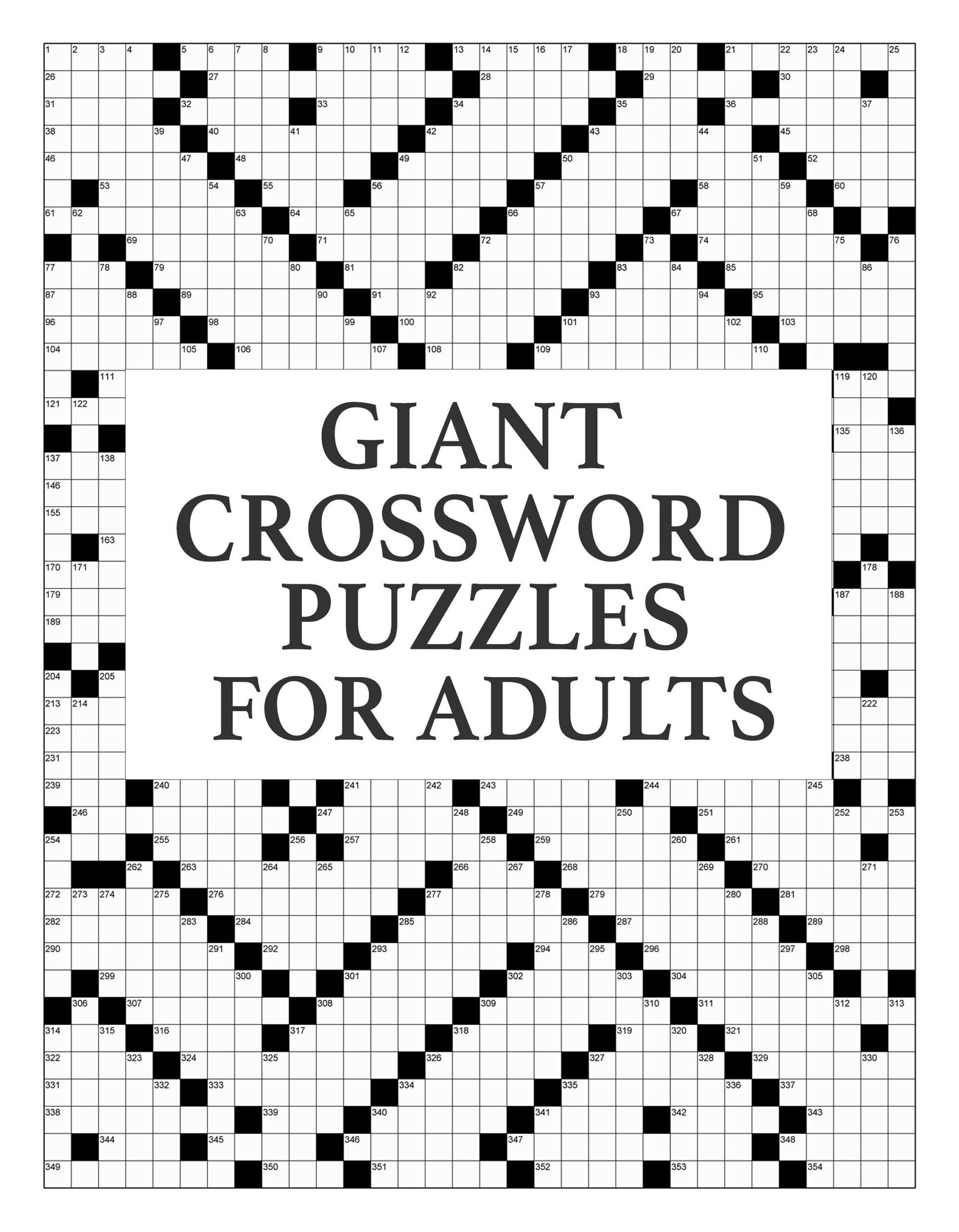 printable large crossword puzzles
