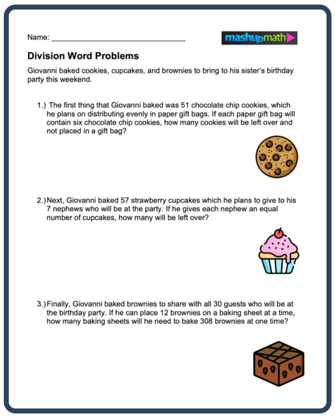 Division Word Problems Free Worksheets For Grades 3 5 Mashup Math Division Word Problems Free Worksheets For Grades 3 5 Mashup Math