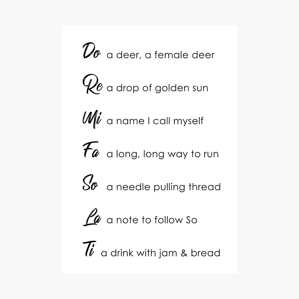 doe a deer a female deer lyrics