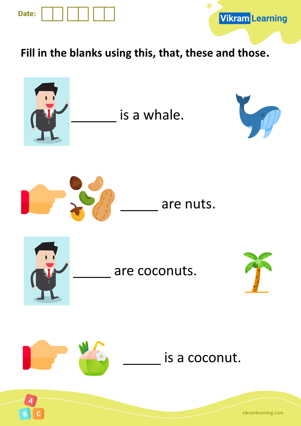 that these those this worksheet