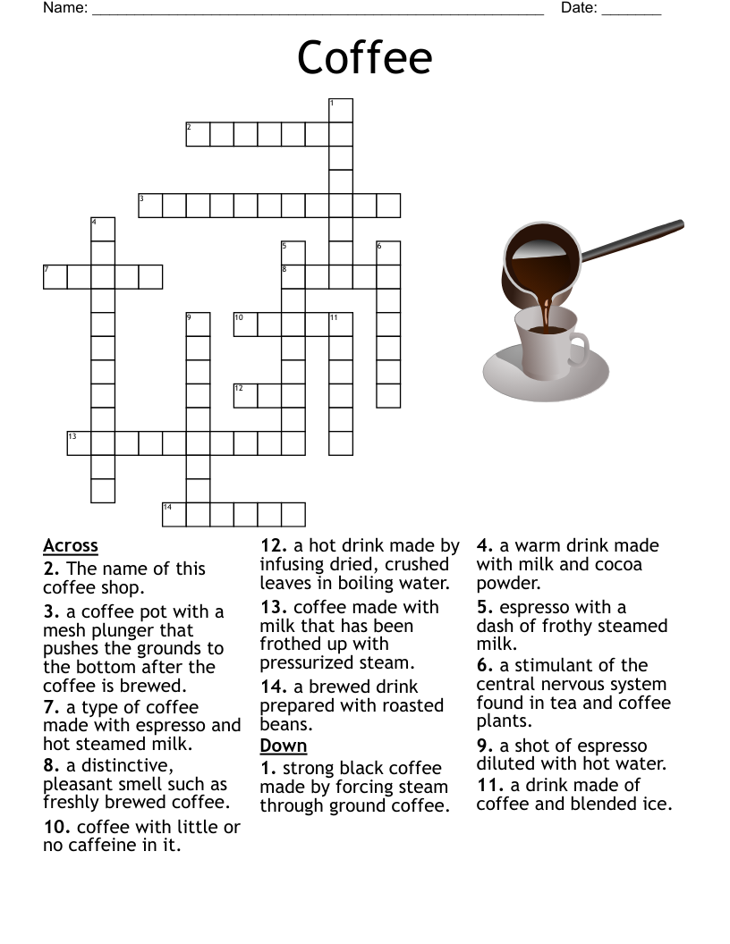 Drugs The Brain Crossword WordMint