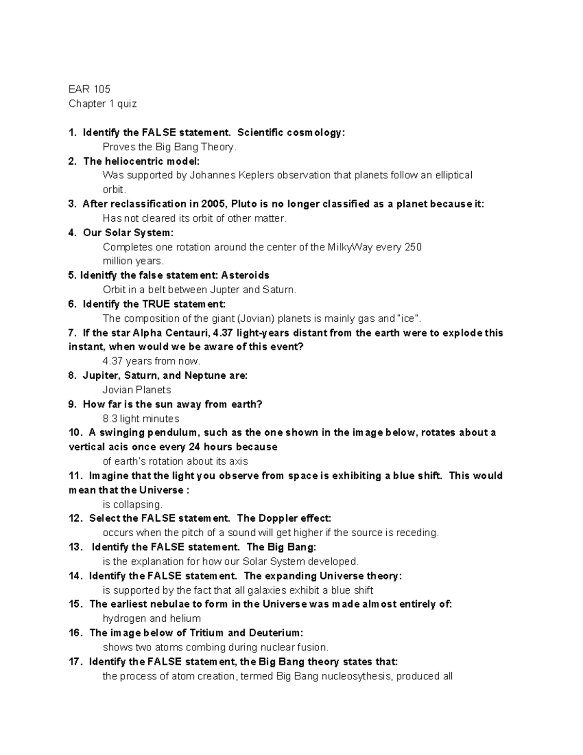 EAR105 Recitation Syllabus Spring 2024 Details And Guidelines Studocu