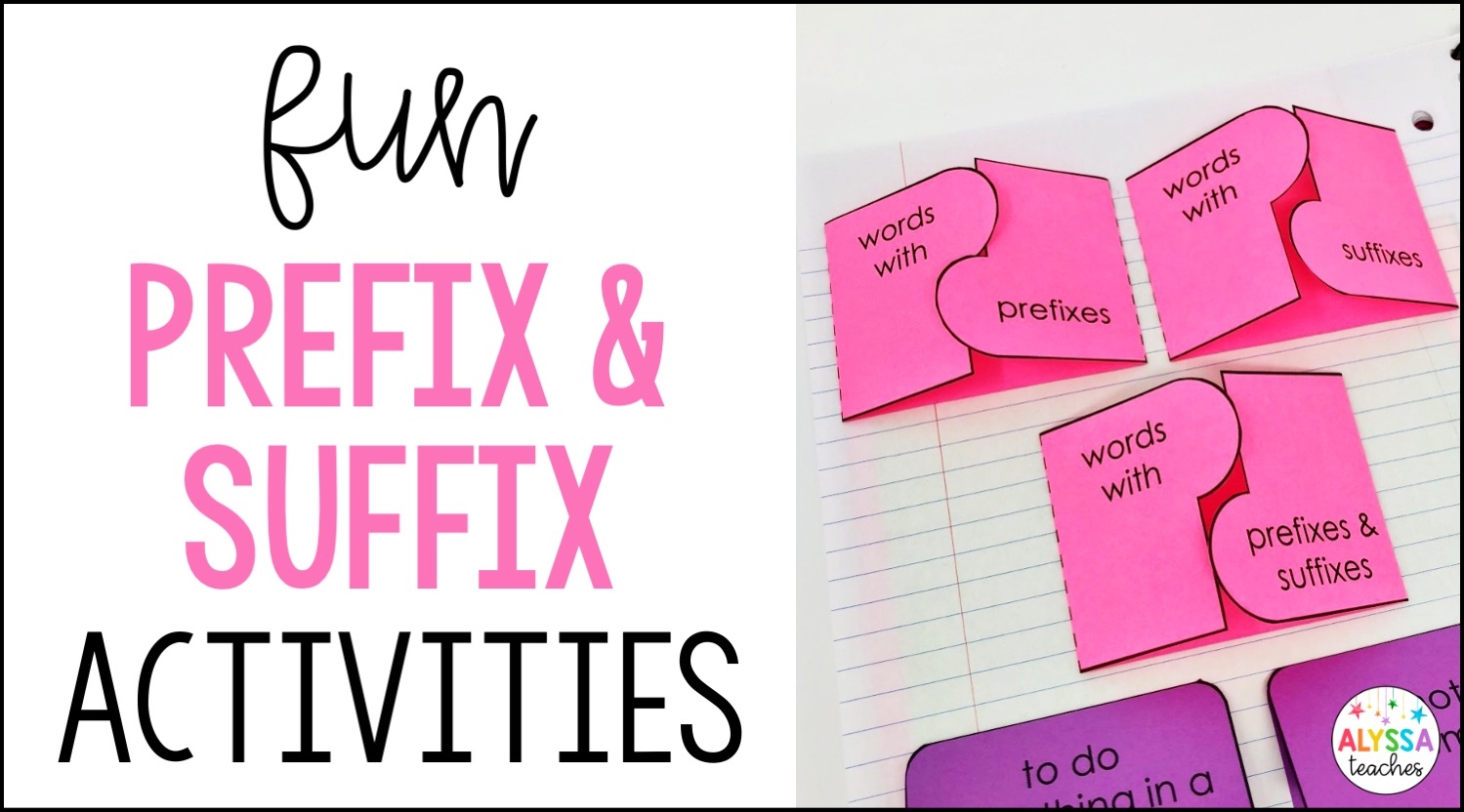 prefixes and suffixes games