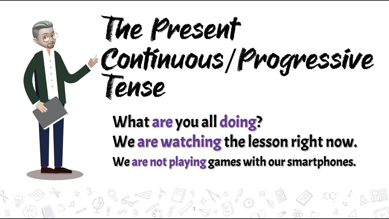 ESL Present Continuous Progressive Difference Between The Simple Present YouTube