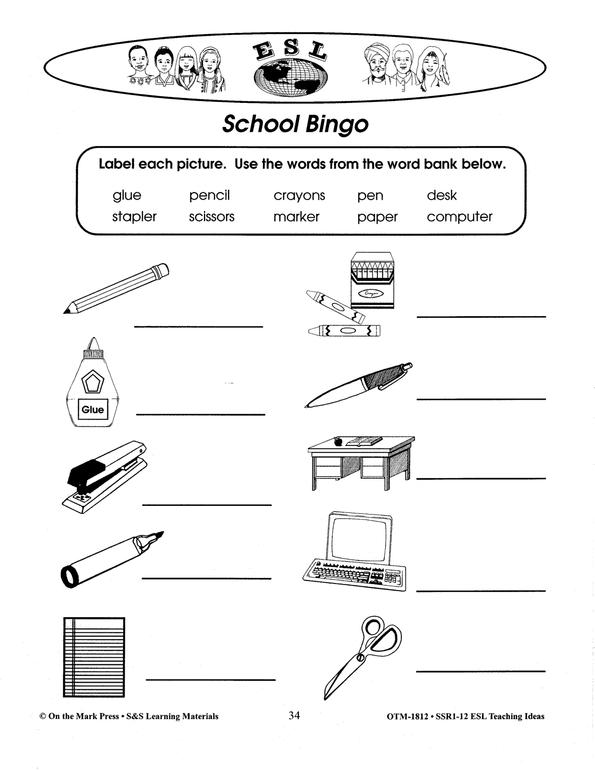 ESL Savings Bundle English As A Second Language Worksheets Worksheets Library