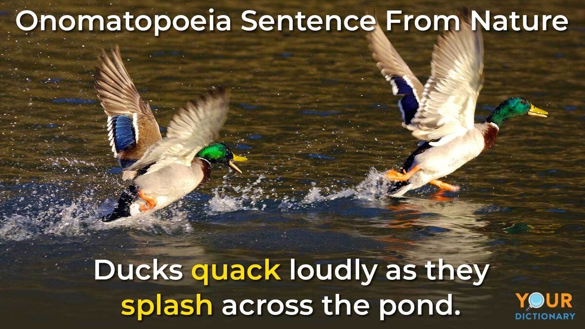 sample sentence of onomatopoeia