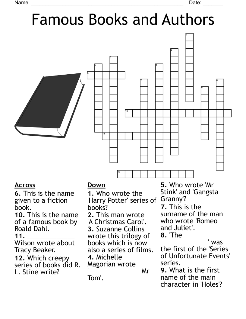 big books crossword puzzle clue