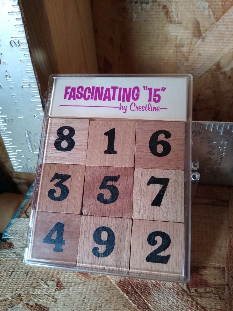 Fascinating 15 Vintage Crestline Wooden Puzzle Game MCM MADE In USA EBay