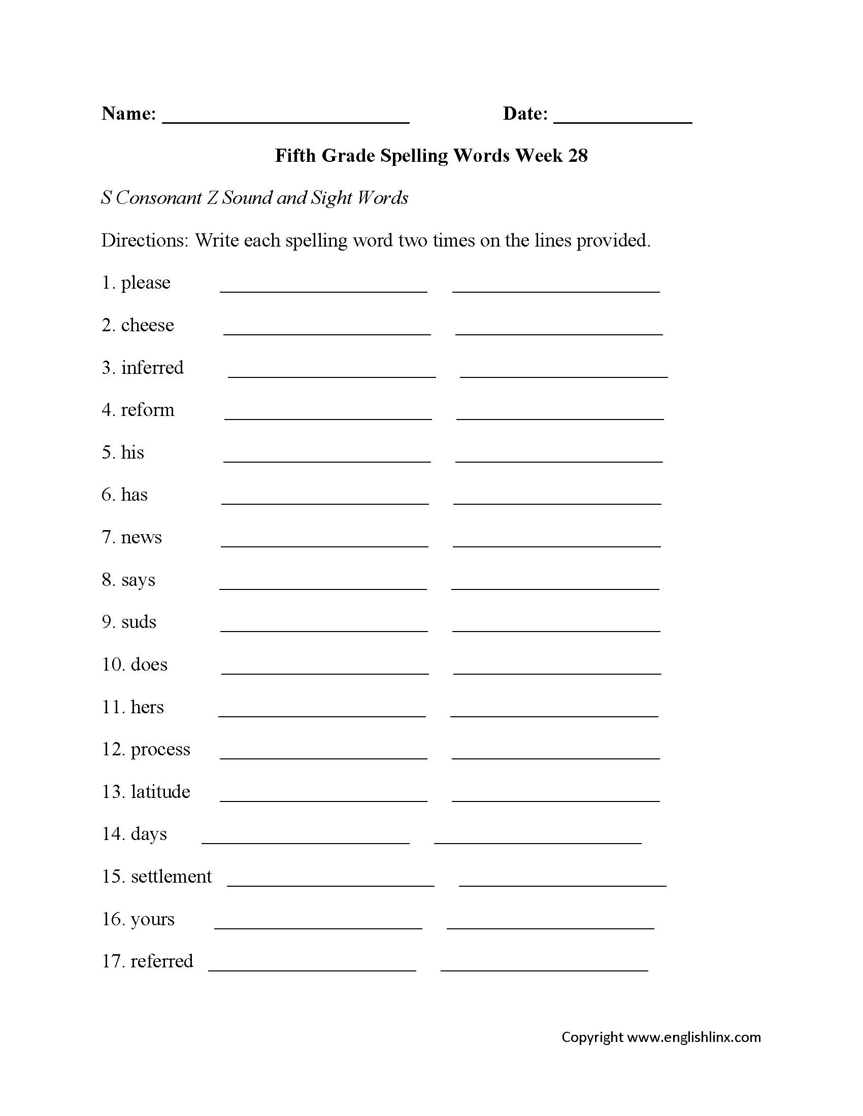 5th grade ela worksheets