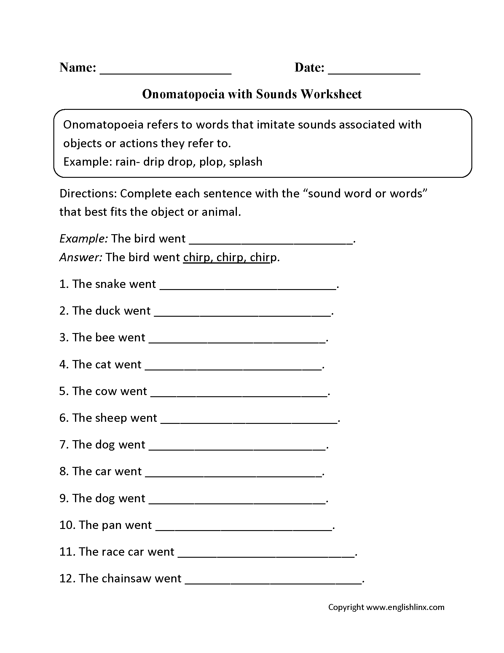 Figurative Language Worksheets Definitions Examples Practice Activities