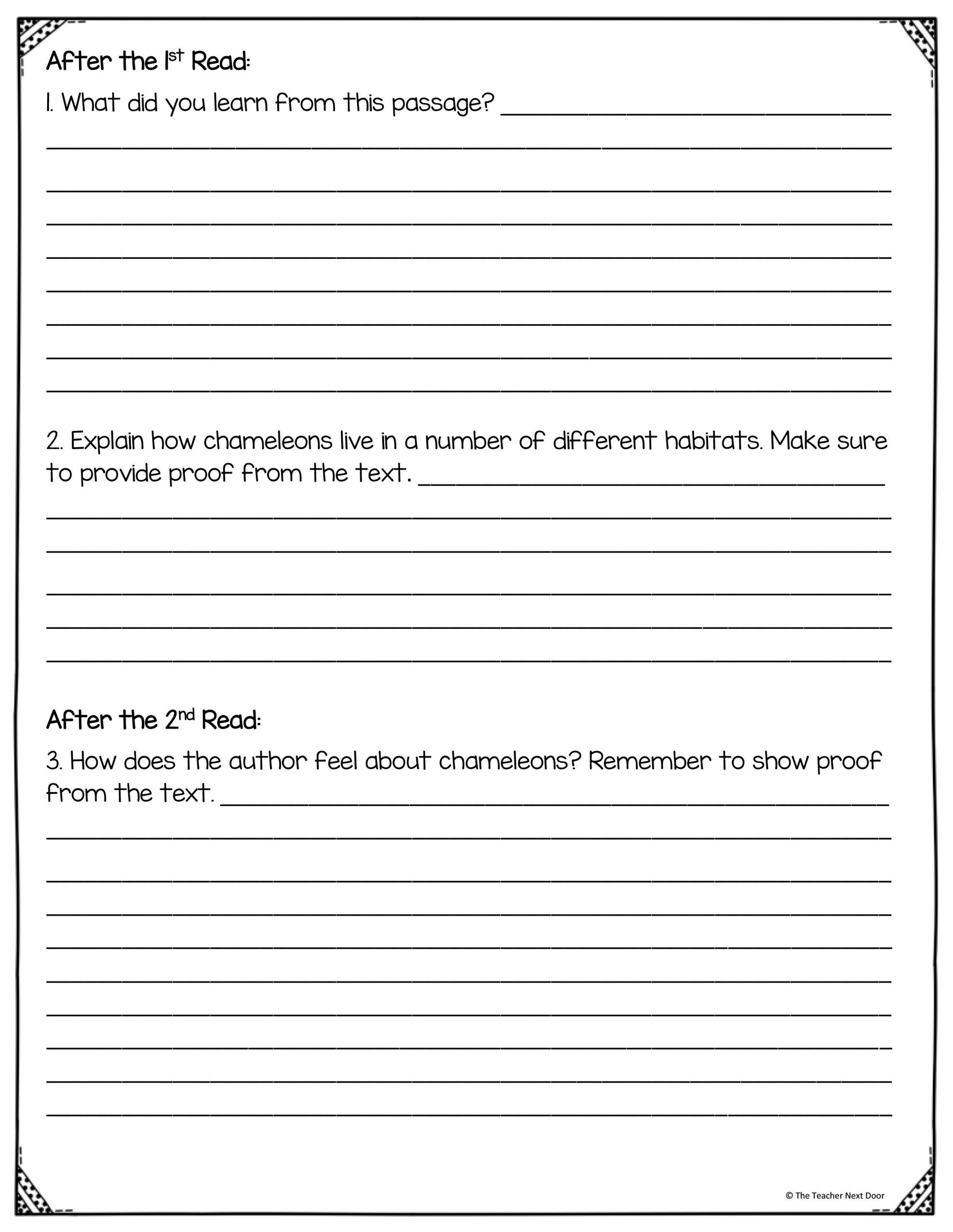 FREE Close Reading Using Informational Text For 3rd Grade The Teacher Next Door