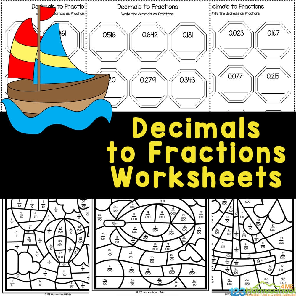 FREE Converting Decimals To Fractions Worksheet Pages FREE Converting Decimals To Fractions Worksheet Pages