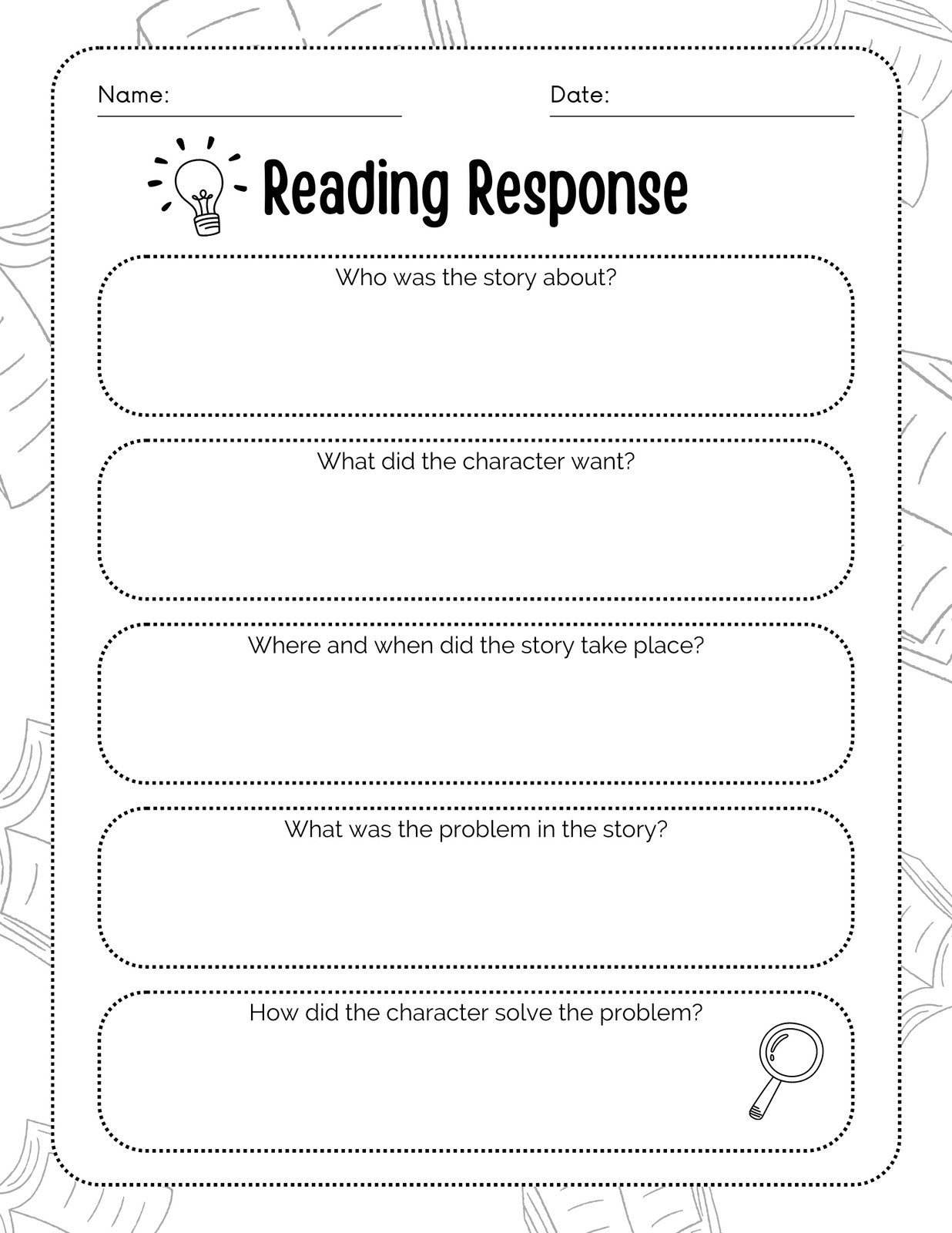 Free Custom And Printable Reading Worksheet Templates Worksheets Library