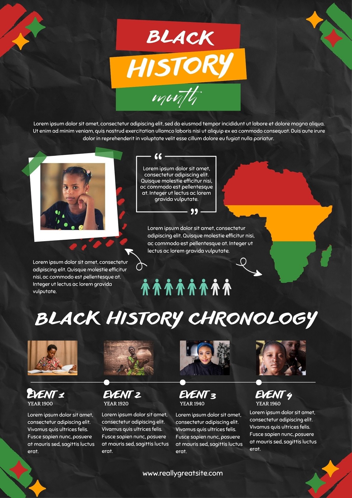 Free Custom Printable Black History Poster Templates Canva