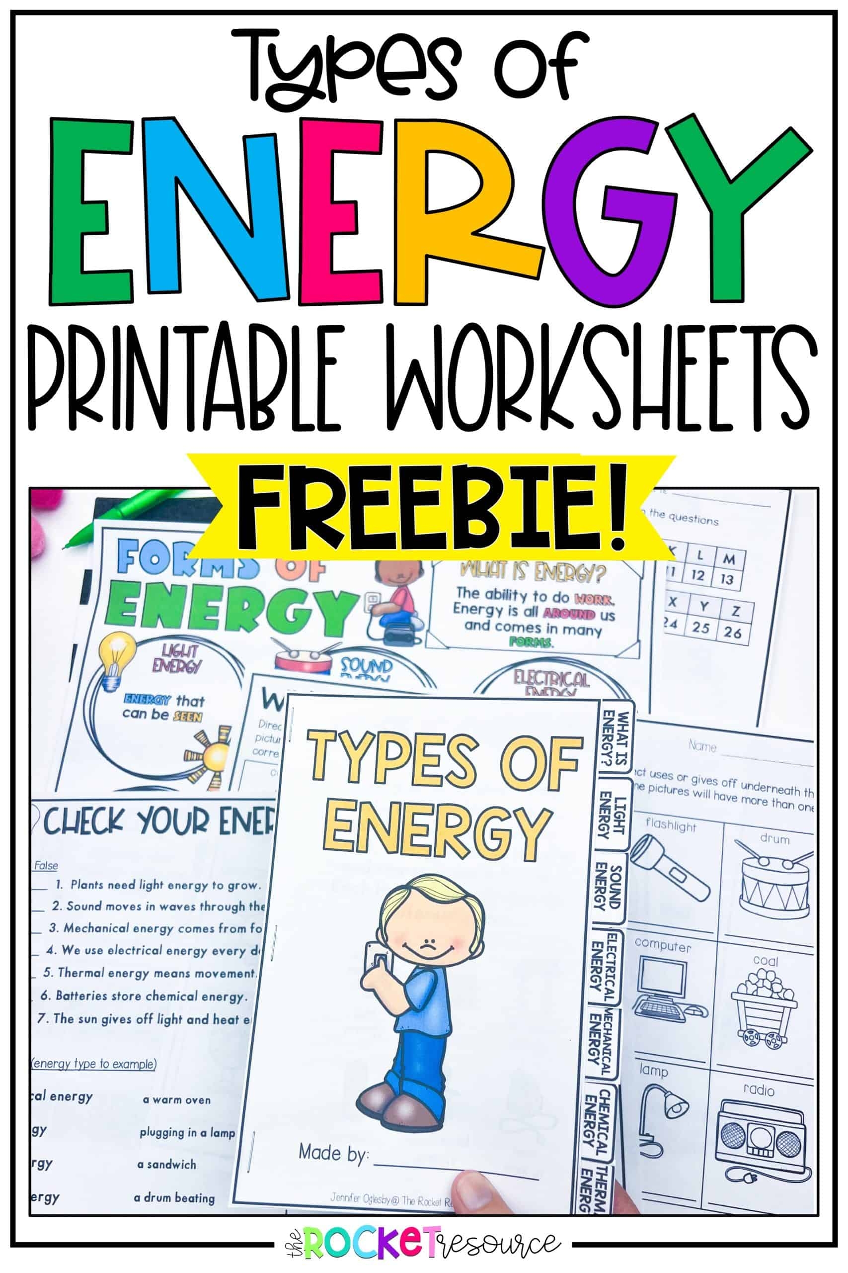 forms of energy worksheet