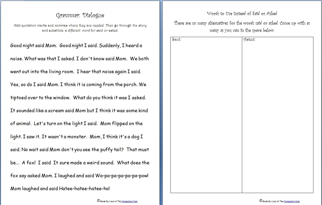 Free Language Arts Worksheets Archives Homeschool Den