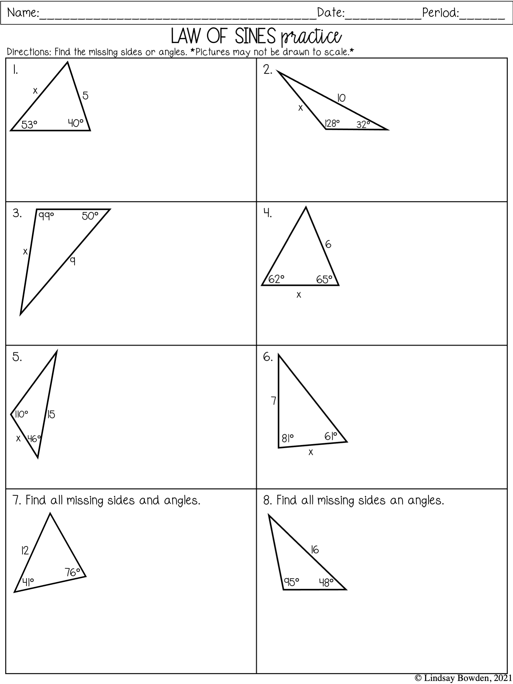 Free Law Of Sines Practice Worksheet Download Free Law Of Sines Practice Worksheet Png Images Free Worksheets On Clipart Library