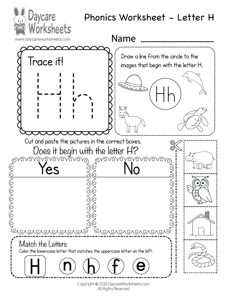 h worksheets for preschool h worksheets for preschool